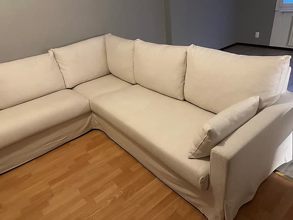 HYLTARP Hörnsoffa, 4-sits