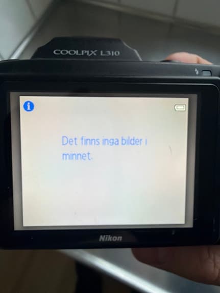 Nikon Coolpix L310 digitalkamera svart