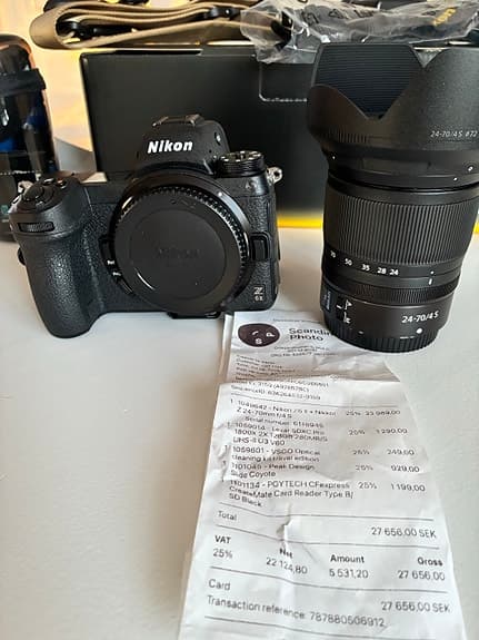 Nikon Z6 II – Komplett premiumkit – 600 exponeringar – Nyskick