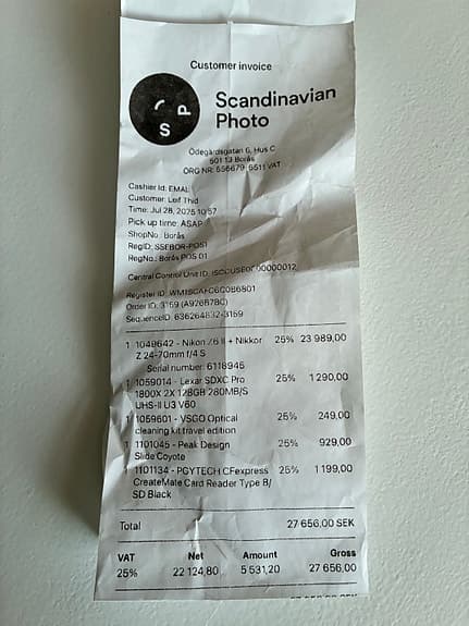 Nikon Z6 II – Komplett premiumkit – 600 exponeringar – Nyskick