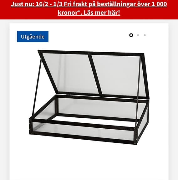 Drivbänk till planteringslåda 120 x 80 x40
