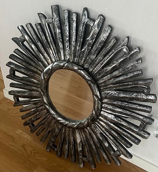 IKEA spegel rund metall solform