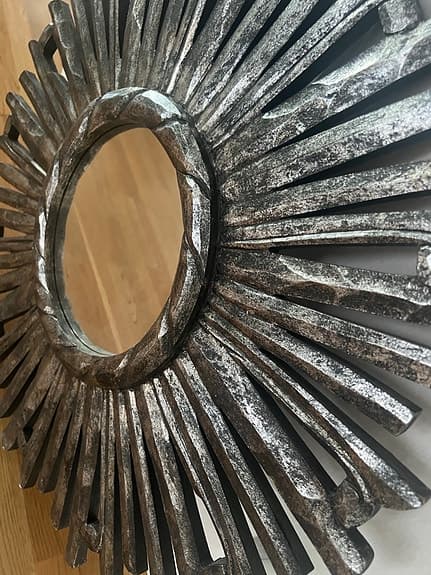 IKEA spegel rund metall solform