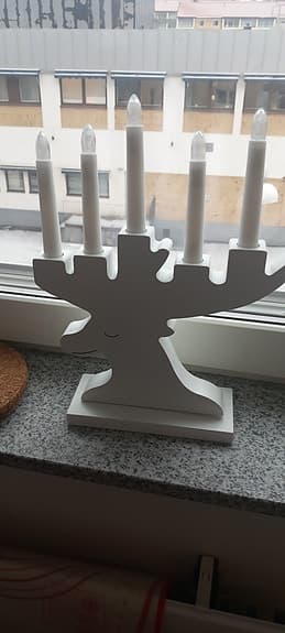IKEA ljusstake ren vit