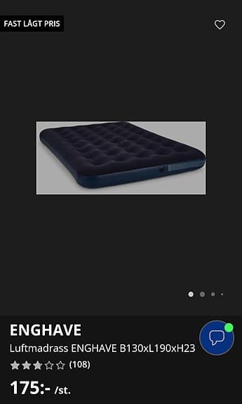 vidaXL campingtält tunnel 8 personer blå vattentätt