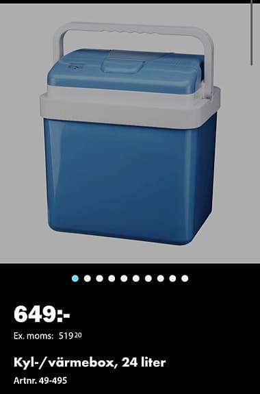 vidaXL campingtält tunnel 8 personer blå vattentätt