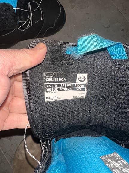 Burton Zipline Boa snowboardboots barn storlek 39,5