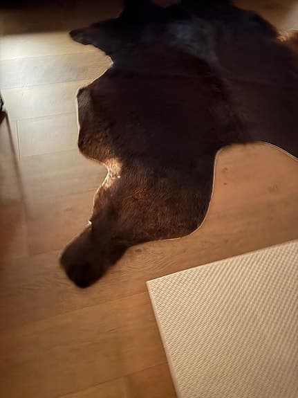 Matta koskinn kohud svart/ vit