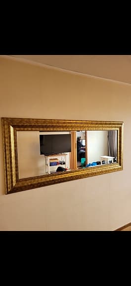 &Tradition spegel rektangulär guld