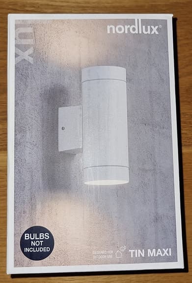 Nordlux Tin Maxi vägglampa vit utomhus
