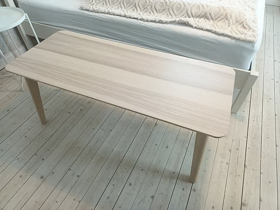 LISABO
Soffbord, askfaner, 118x50 cm ikea top skick