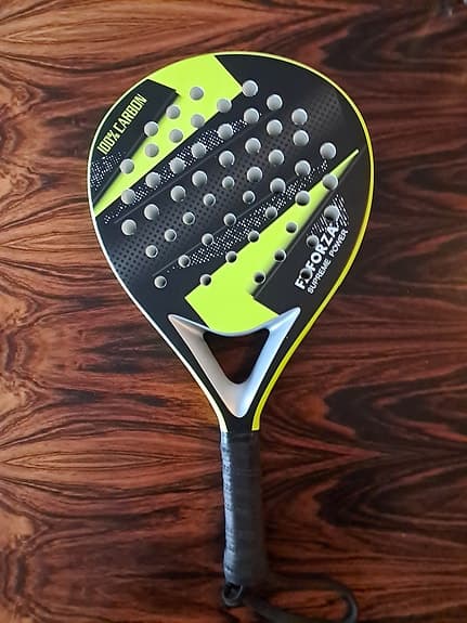 Exo Padel Carbon Padelracket svart/gul