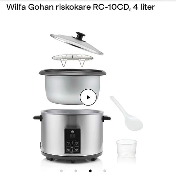 Wilfa Gohan riskokare RC-10CD, 4 liter