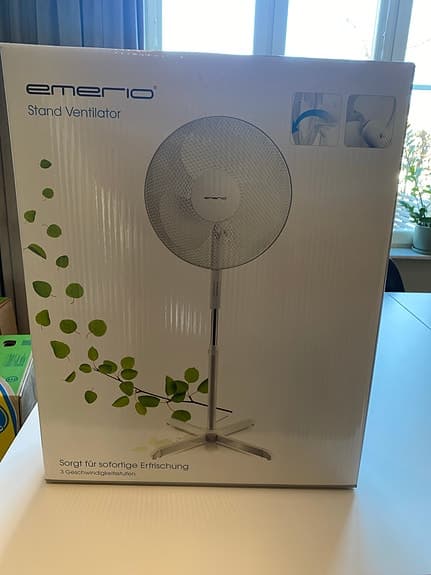 Emerio golvfläkt 125 cm vit