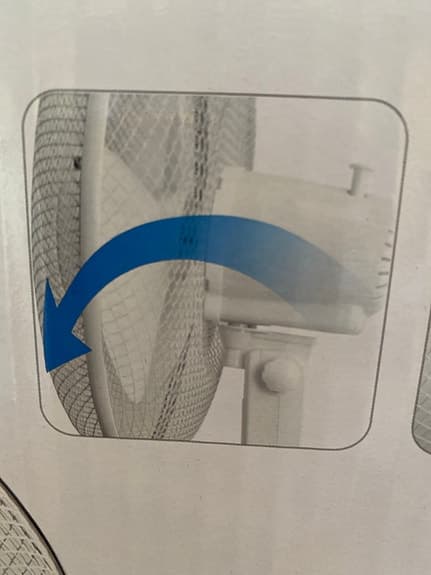 Emerio golvfläkt 125 cm vit