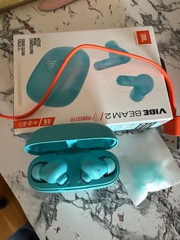 JBL Vibe Beam 2 true wireless hörlurar turkos