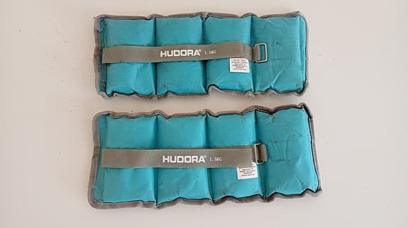 Hudora viktmanschetter 2x 1,5 kg turkos