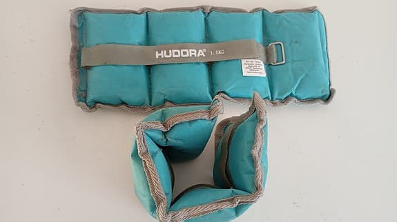 Hudora viktmanschetter 2x 1,5 kg turkos