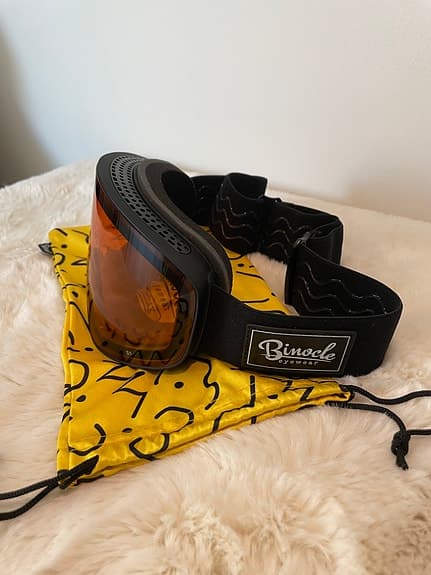 Binocle skidglasögon orange/ svart helt nya