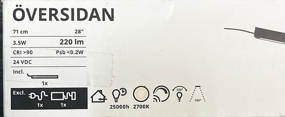 Ikea Aage Petersen LED‑lampa skåpbelysning