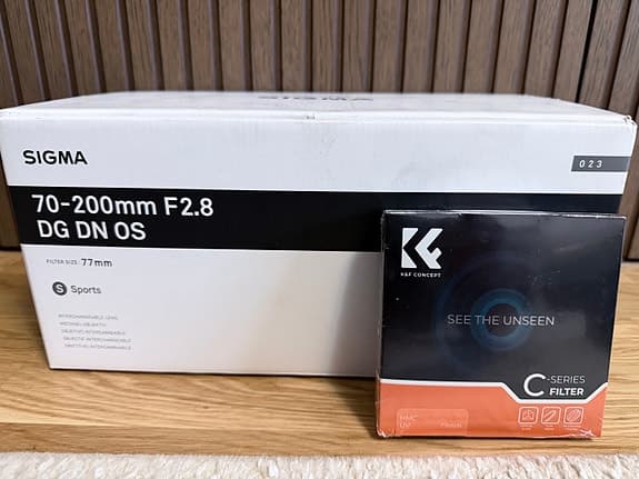 HELT NYTT - Sigma 70-200mm f/2.8 DG DN OS Sport (Sony E- mount + K&F UV filter