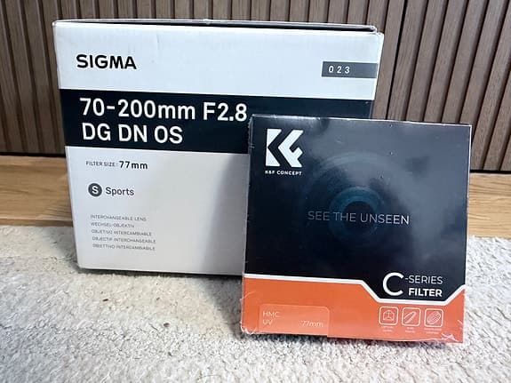 HELT NYTT - Sigma 70-200mm f/2.8 DG DN OS Sport (Sony E- mount + K&F UV filter