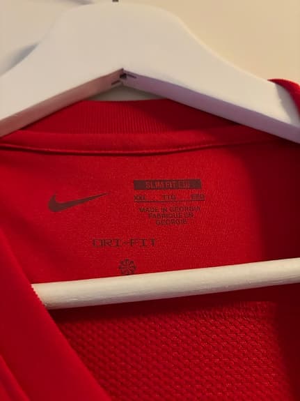 Nike fotbollströja röd Mallorca strl XXL