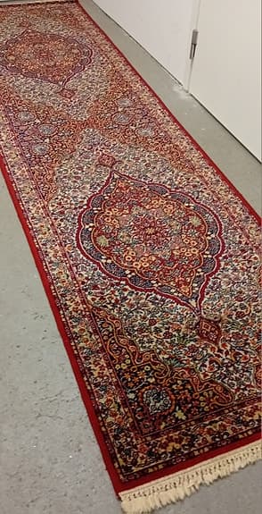 orientalisk ullmatta med vacker mönster