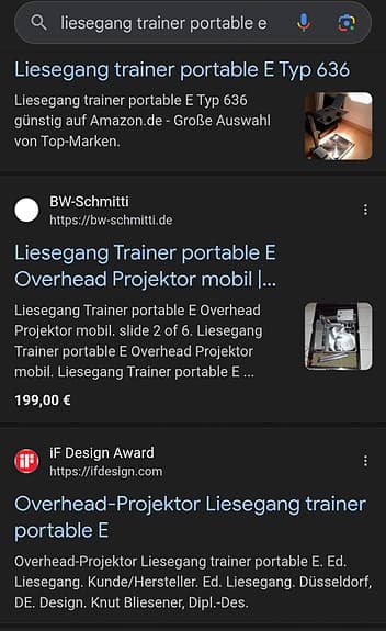 LIESEGANG Projektor portable E