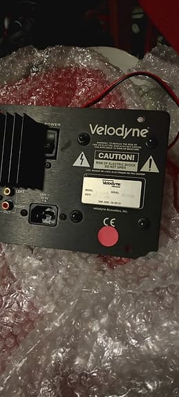 Förstärkare Velodyne, till bas högtslare