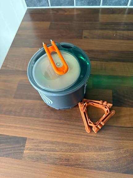 Jetboil friluftskök med kastrull och stöd