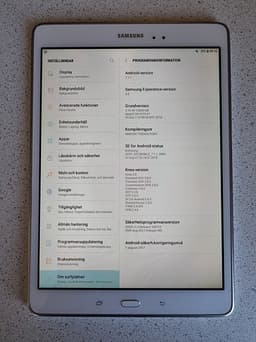 Samsung Galaxy Tab A surfplatta vit