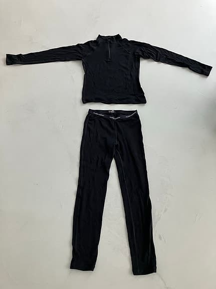 Underställ Icebreaker barn, 100% merinoull, svart stl 152