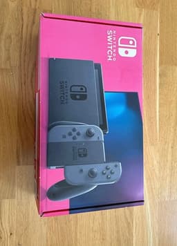 Nintendo Switch spelkonsol grå med spel och fodral