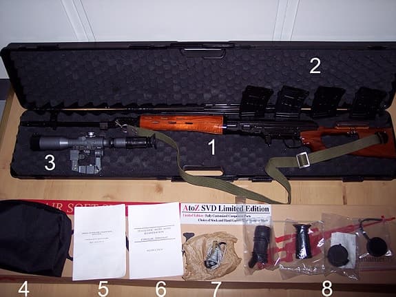 SVD Dragunov (airsoft) från Atoz med äkta POSP!