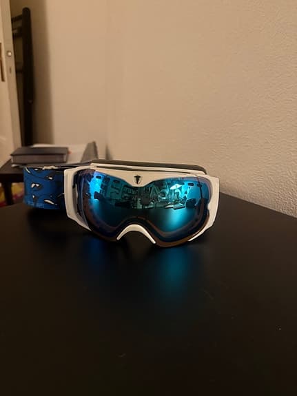 Dr Zipe Skid/ snowboardglasögon med blå spegellins