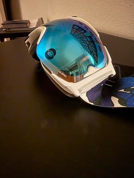 Dr Zipe Skid/ snowboardglasögon med blå spegellins