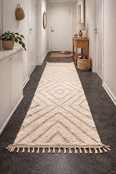 äkta Beni Ourain ull matta