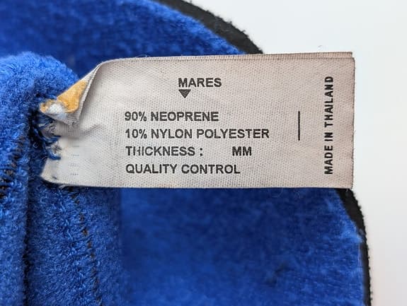 Mares Dykhuva Neoprenhuva Dykning Stl 4 Värmande Foder Brukskick