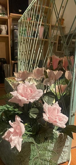 &Tradition spegel med rutmönster glas