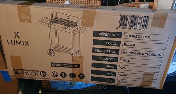 Charcoal kolgrill (oanvänd)