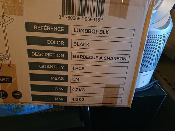 Charcoal kolgrill (oanvänd)