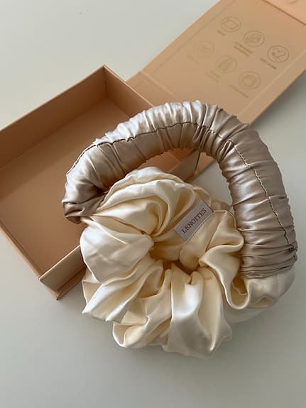 Lenoites hårband för heatless curls i satin