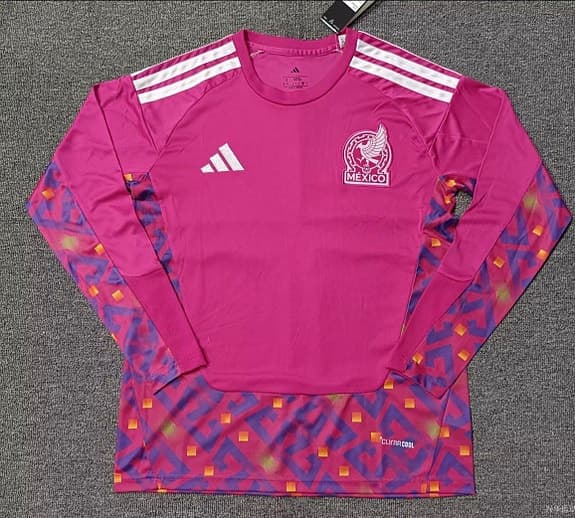 Adidas långärmad fotbollströja rosa mönstrad