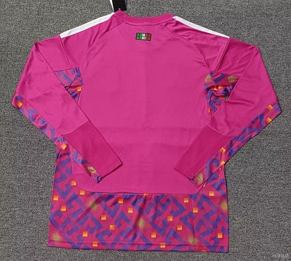 Adidas långärmad fotbollströja rosa mönstrad