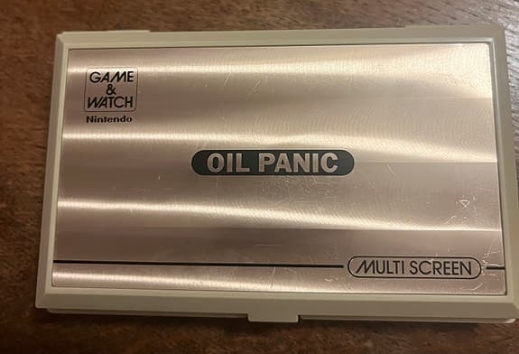 Nintendo Game & Watch Oil Panic handhållet spel