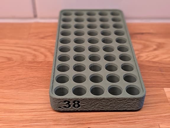 .38 Special - laddbricka