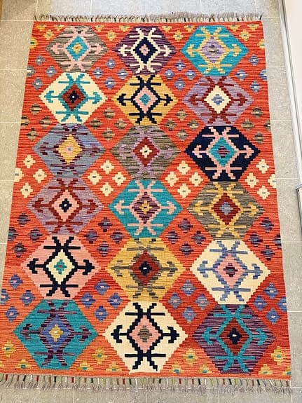 Äkta Afghanska handknutten kelim matta