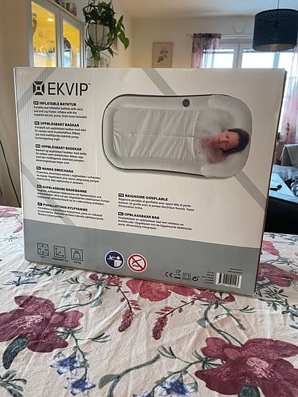 EKVIP Uppblåsbar badtunna / badkar – Helt ny & oöppnad