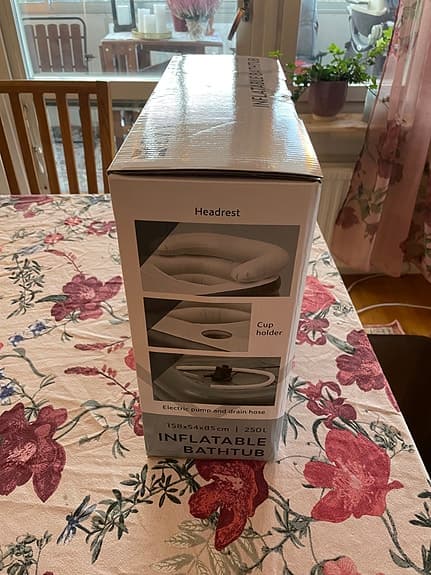 EKVIP Uppblåsbar badtunna / badkar – Helt ny & oöppnad